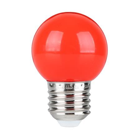หลอด LED ปิงปอง HI-TEK HLLC00001R 1 วัตต์ E27 สีแดง