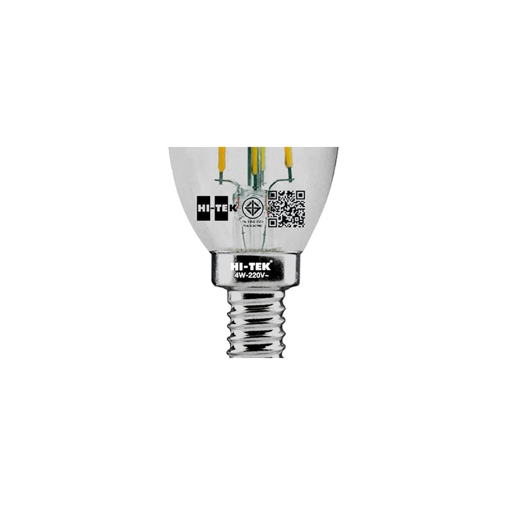หลอด LED HI-TEK FILAMENT OPERA 4 วัตต์ E14 สีเหลือง