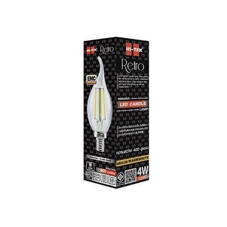 หลอด LED HI-TEK FILAMENT OPERA 4 วัตต์ E14 สีเหลือง_3