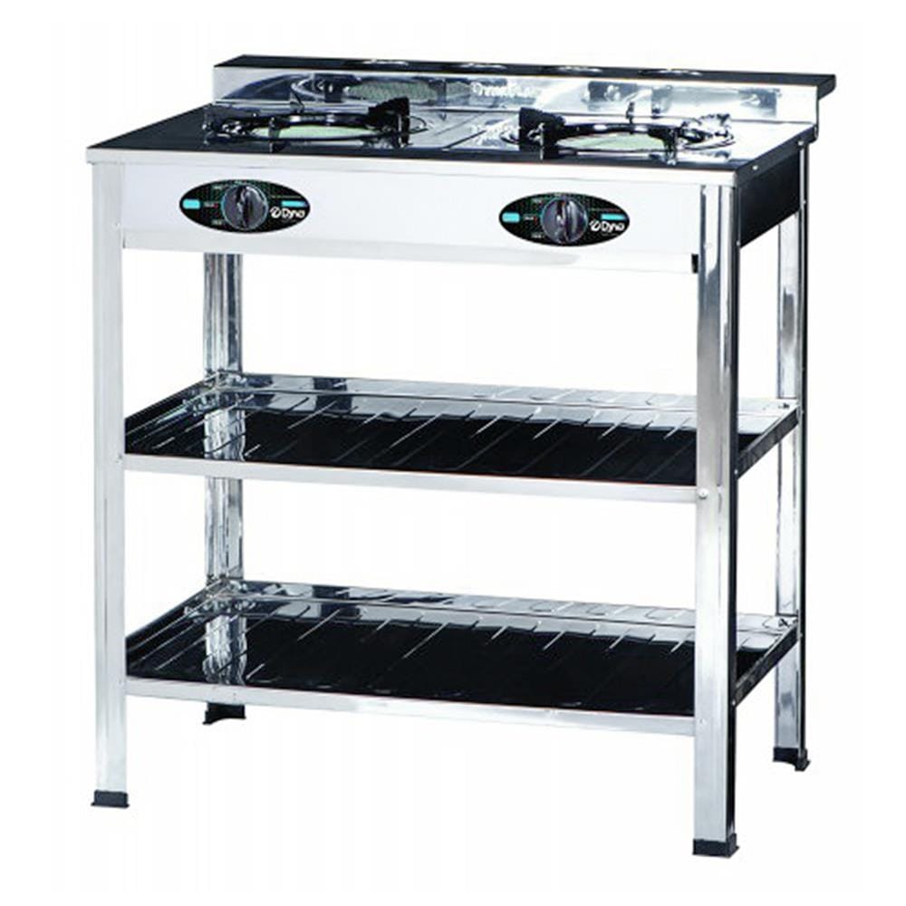 เตาแก๊สตั้งพื้น 2 หัวแก๊ส DYNA HOME DF-484