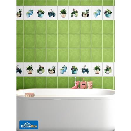กระเบื้องผนังภาพชุด 8x10 นิ้ว ลิตเลิ้ลแพลน ขาว A_5
