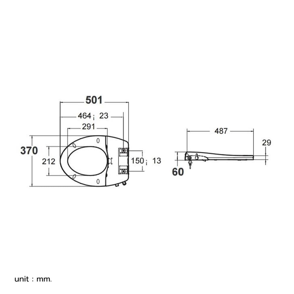 ฝารองนั่งกึ่งอัตโนมัติ AMERICAN STANDARD EB-FB109SW