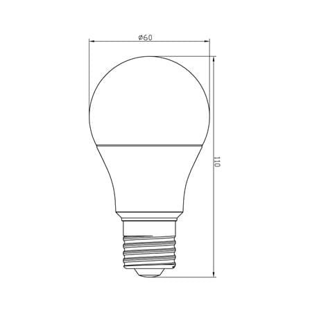 หลอด LED SHINING A60 7 วัตต์ DAYLIGHT E27_2