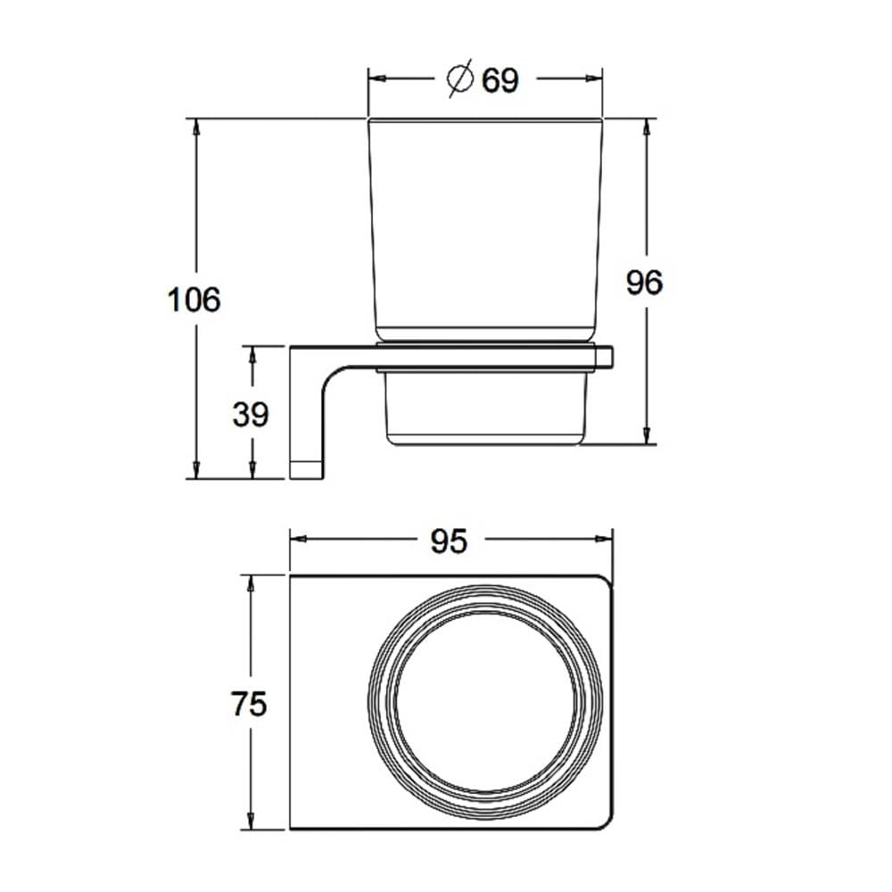 ที่ใส่แปรงสีฟัน AMERICAN STANDARD K-1384-44-N