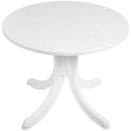 โต๊ะพลาสติกกลม SUPERWARE T-16 สีขาว_1