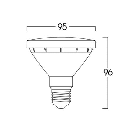 หลอด LED LUMAX PAR30 IP65 9 วัตต์ DAYLIGHT E27 สีขาว_5