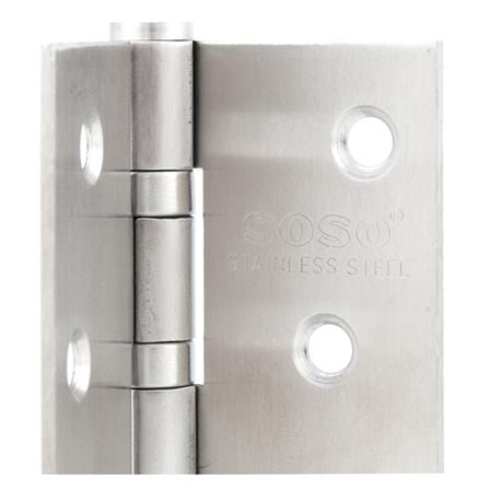 บานพับ 4X3 นิ้ว X 1.8 มม. SOSO 4318 สีสเตนเลส (แพ็ก 4 ชิ้น)_2