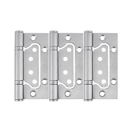 บานพับ 4x3 นิ้ว x 2.5 มม. KRUKER 4731 ไม่เซาะร่อง สีสเตนเลส (แพ็ก 3 ชิ้น)_0