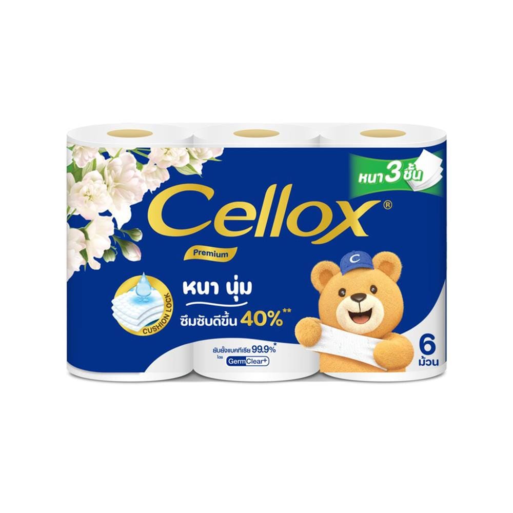 กระดาษชำระ CELLOX PREMIUM (แพ็ก 6 ชิ้น)
