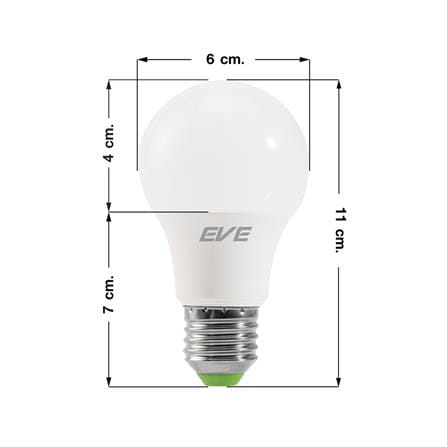 หลอด LED EVE A60 SUPER SAVE 5 วัตต์ WARM WHITE E27_3