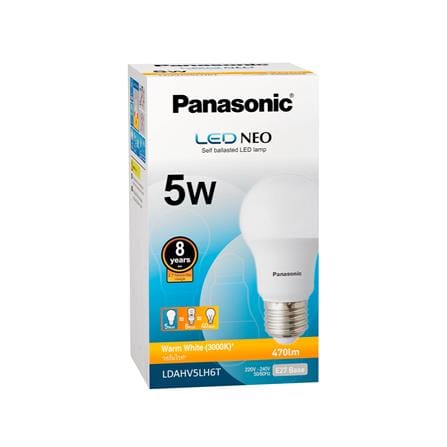 หลอด LED PANASONIC NEO 5 วัตต์ WARM WHITE E27_1