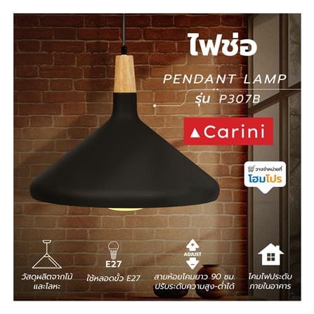 ไฟช่อ CARINI P307B 1 หัว_4