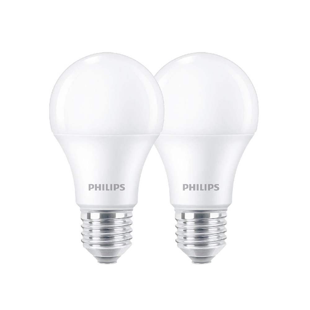หลอด LED PHILIPS A60 ESSENTIAL 9 วัตต์ DAYLIGHT E27 (แพ็ก 2 ชิ้น)