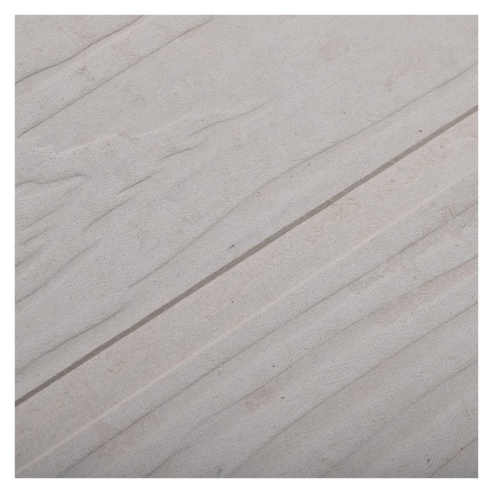 แผ่นฝ้าตกแต่ง เฌอร่าบอร์ด ลายสักเว้นร่อง 60x120x0.4 ซม. สีธรรมชาติ