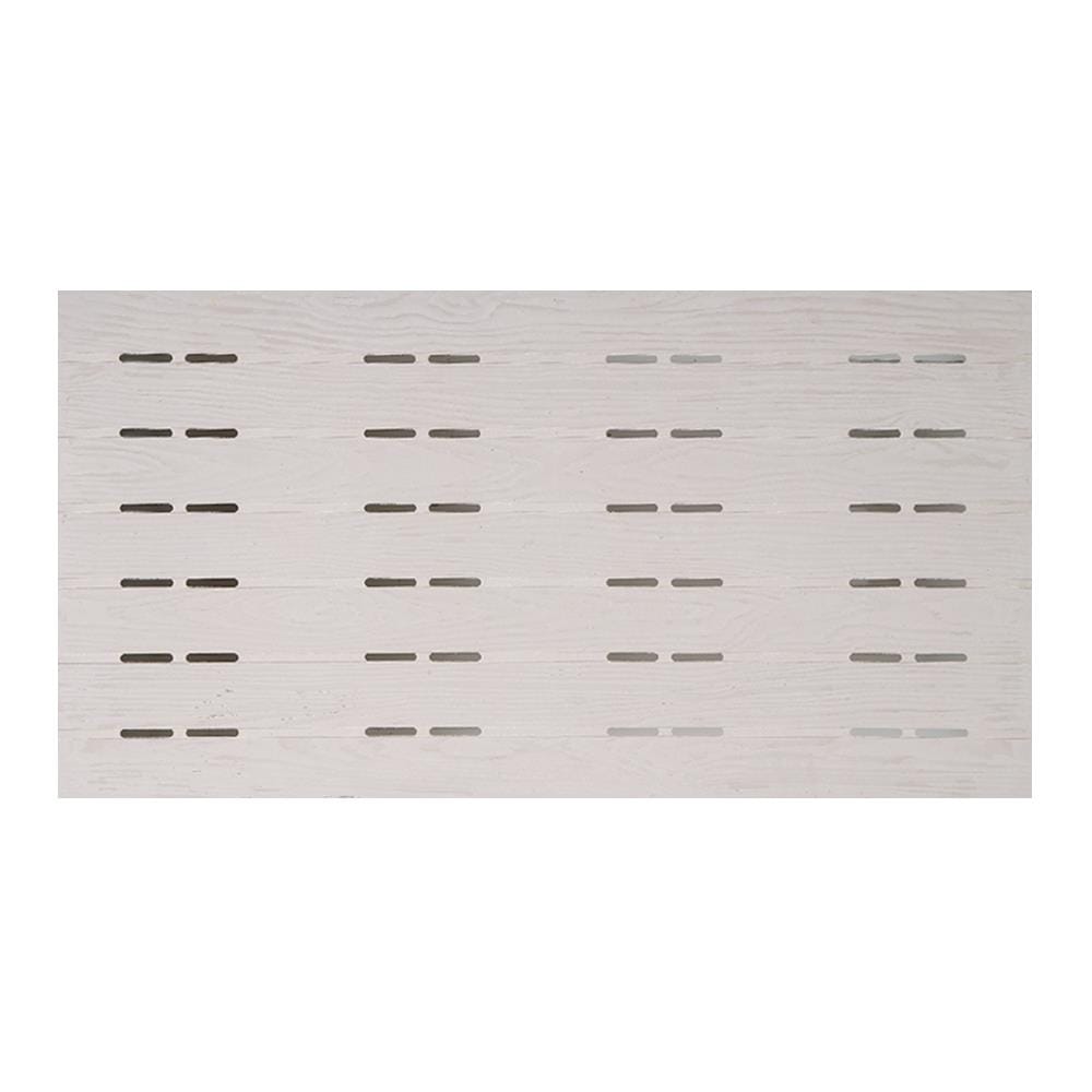 ฝ้าระบายอากาศ SHERA ลายสัก เว้นร่อง 60x120x0.4 ซม. สีธรรมชาติ