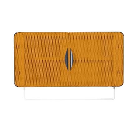ตู้เหล็กบานเปิดทึบ KIOSK PW-02 OG สีขาว/ส้ม_1