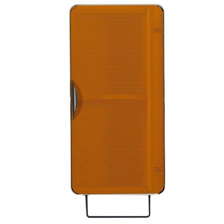ตู้เหล็กบานเปิดทึบ KIOSK PW-01 OR สีขาว/ส้ม