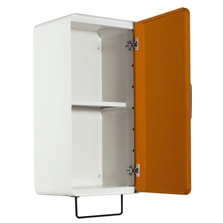ตู้เหล็กบานเปิดทึบ KIOSK PW-01 OR สีขาว/ส้ม_1