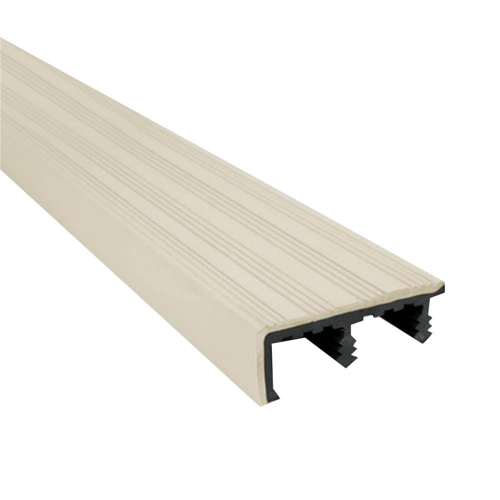 จมูกบันได PVC จระเข้ ไมโครแบน 2.4 เมตร สีครีม