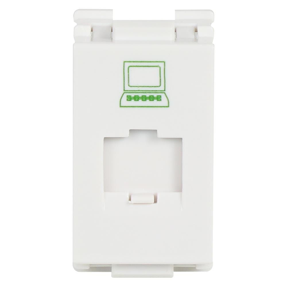 เต้ารับคอมพิวเตอร์ HACO CAT5E W8201PC สีขาว