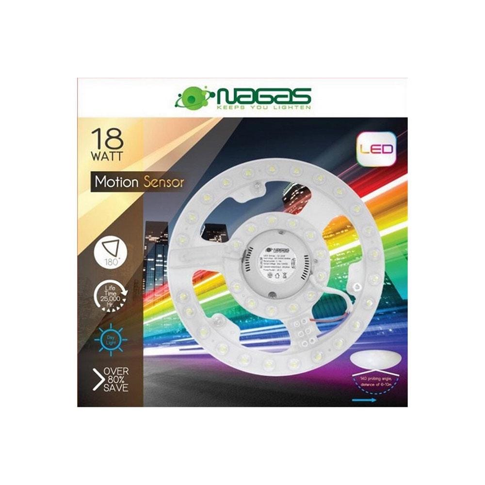 หลอด LED NAGAS CEILING MODULE MOTION 18 วัตต์ DAYLIGHT