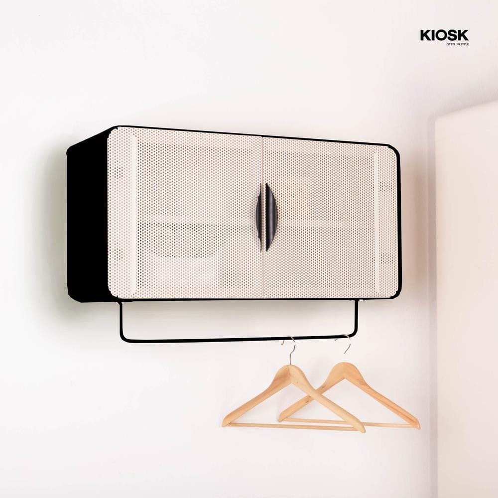 ตู้เหล็กบานเปิดทึบ KIOSK PW-02 DG สีขาว