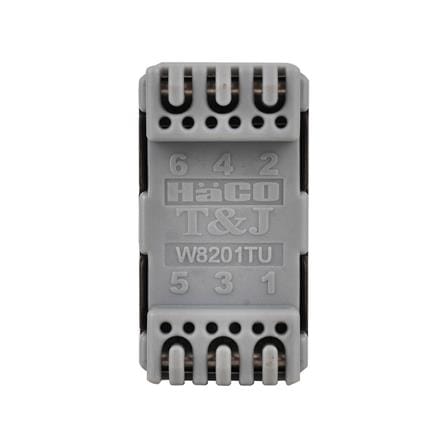 เต้ารับโทรศัพท์ HACO TJ-W8201TU-ST สี MATT BLACK_3