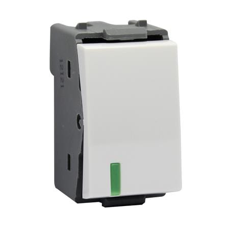 สวิตช์ 1 ทาง HACO W2711 ขนาด 1 ช่อง สีขาว