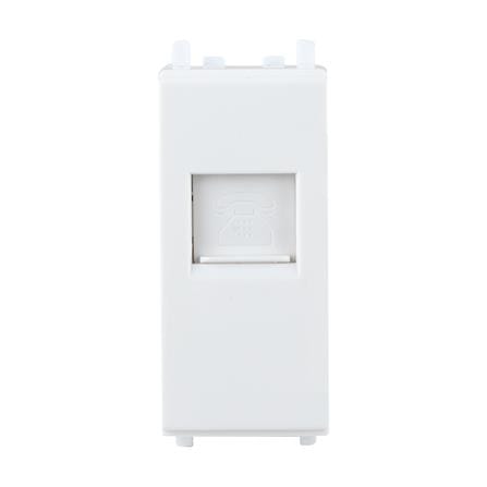 เต้ารับโทรศัพท์ HACO 6P/4C M3-P111 สีขาว