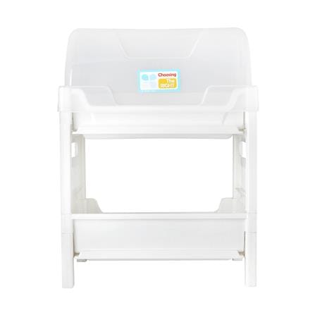 ชั้นคว่ำจานพลาสติก 2 ชั้นฝาครอบ SN 542/2 สีขาว_1