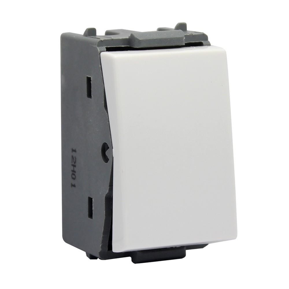 สวิตช์ 2 ทาง HACO W2711A-2 ขนาด 1 ช่อง สีขาว