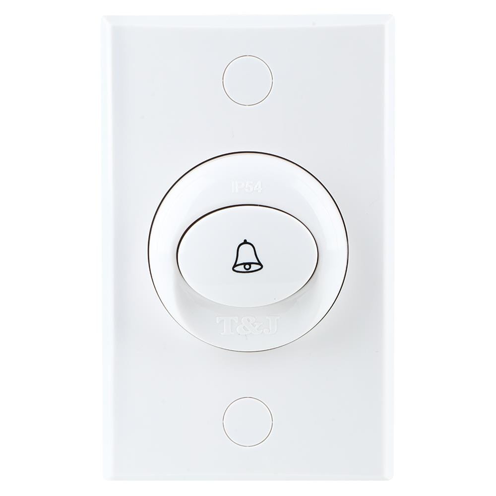 สวิตช์กดกระดิ่ง 1 ช่อง HACO TJ-W2910 สีขาว