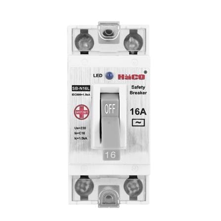 เซฟตี้เบรกเกอร์ 16 แอมป์ 1 เฟส HACO SB
