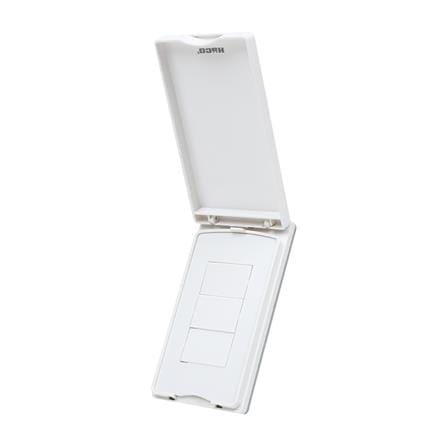 หน้ากากกันน้ำ HACO 3 ช่อง TJ-W120 สีขาว_2