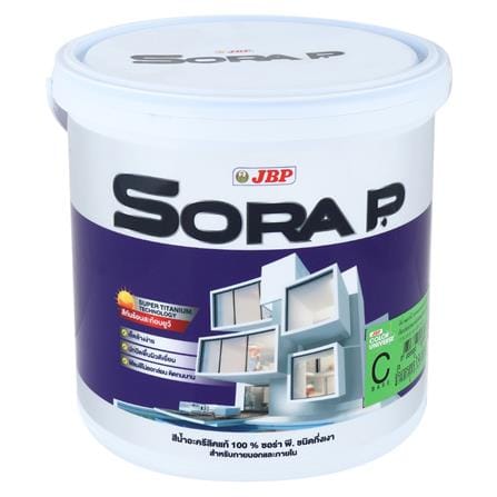สีน้ำทาภายนอก ชนิดกึ่งเงา JBP SORA P BASE C 1 แกลลอน_0