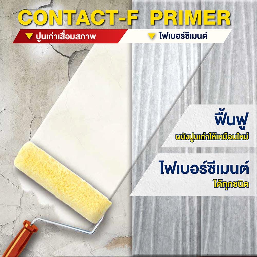 สีรองพื้นปูนเก่า ชนิดด้าน JBP CONTACT 1000 5 แกลลอน