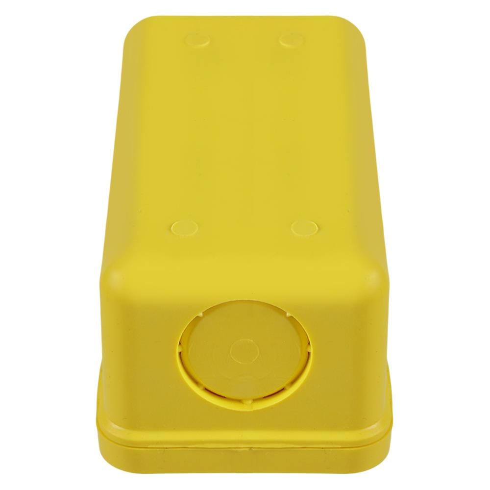 กล่องพักสายเหลี่ยม PVC SCG 2x4 นิ้ว สีเหลือง