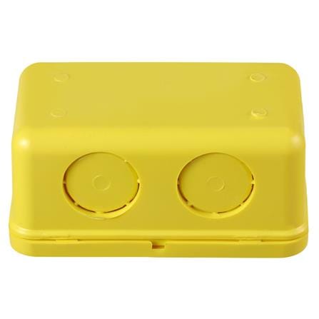 กล่องพักสายเหลี่ยม PVC SCG 2x4 นิ้ว สีเหลือง