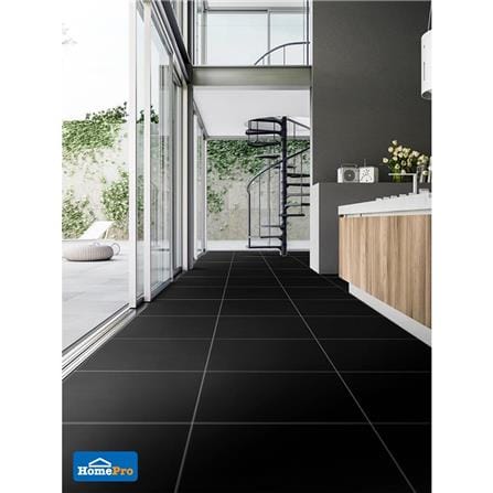 กระเบื้องพื้นพอร์ซเลน 60x60 ซม. ทริปเปิ้ล แบล็ค 1.44M2_1