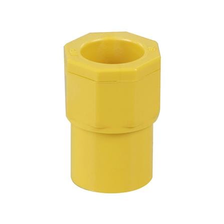 ข้อต่อเข้ากล่อง PVC ตราช้างNPI 3/8 นิ้ว สีเหลือง_1