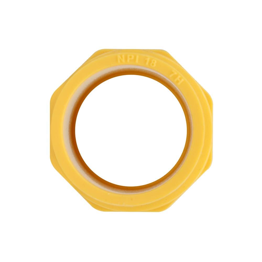 ข้อต่อเข้ากล่อง PVC ตราช้างNPI 1/2 นิ้ว สีเหลือง