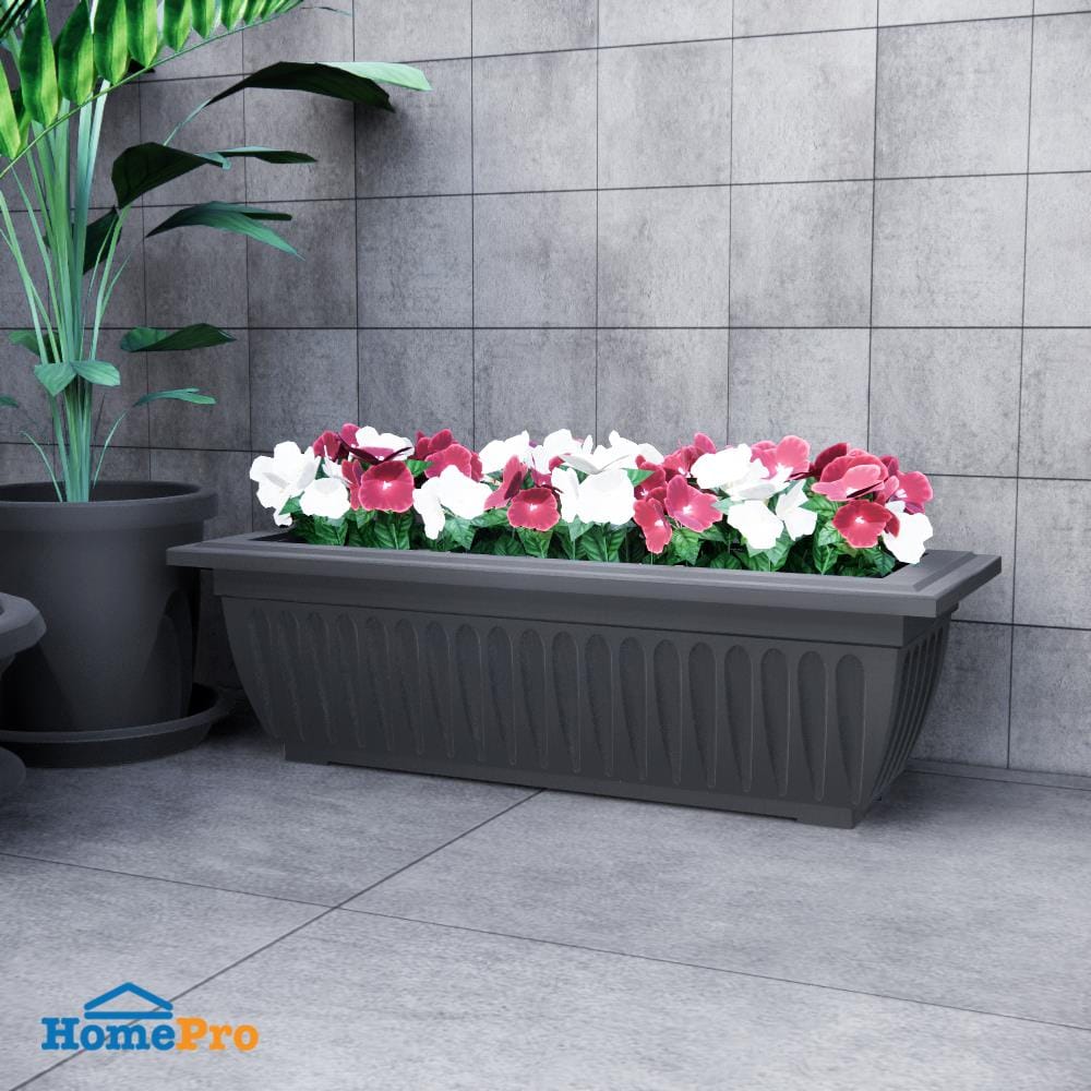 กระถางพลาสติก BABA 509 สี CHARCOAL