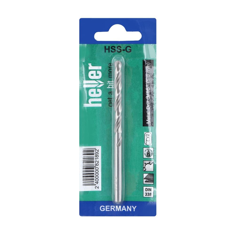 ดอกเจาะเหล็ก HELLER HIGH SPEED 3/16 นิ้ว