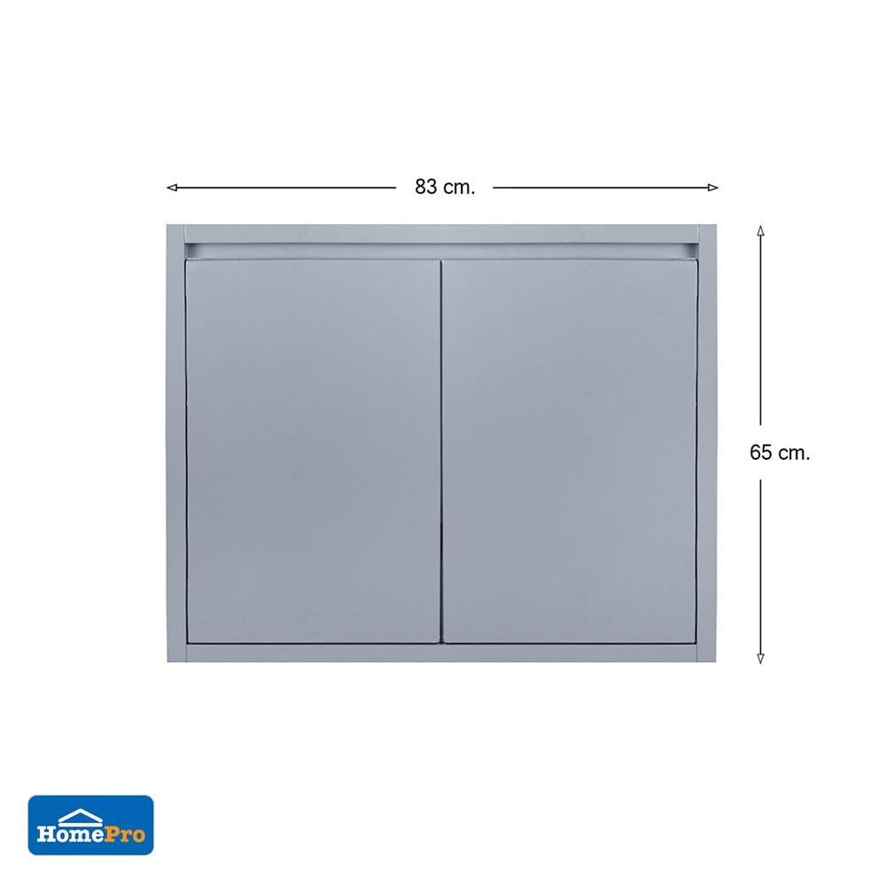 บานซิงค์คู่ CABIN HI-GlOSS 83x65 ซม. สีเทา