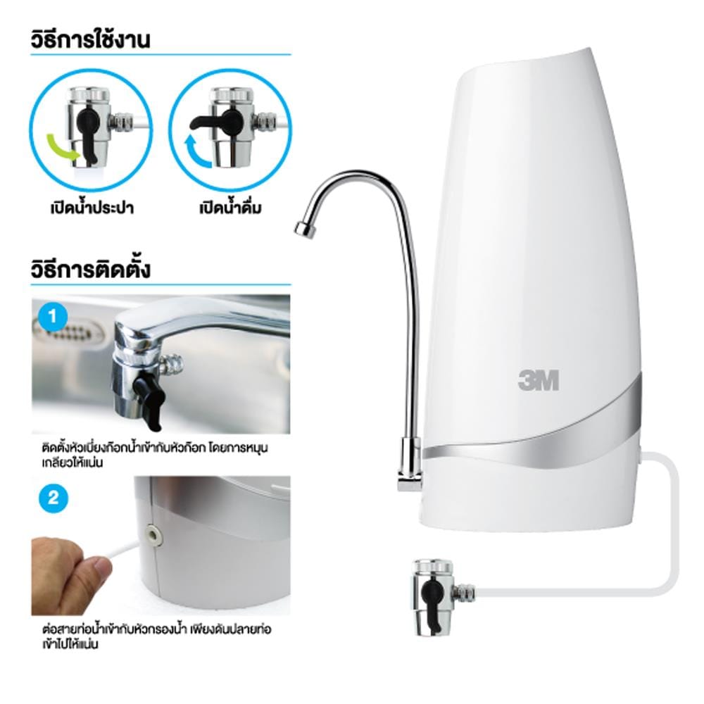 COUNTERTOP DRINKING WATER FILTRATION SYSTEM 3M COUNTERTOP