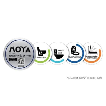 สุขภัณฑ์ 1 ชิ้น MOYA SN-T008 3/6 ลิตร สีขาว_6