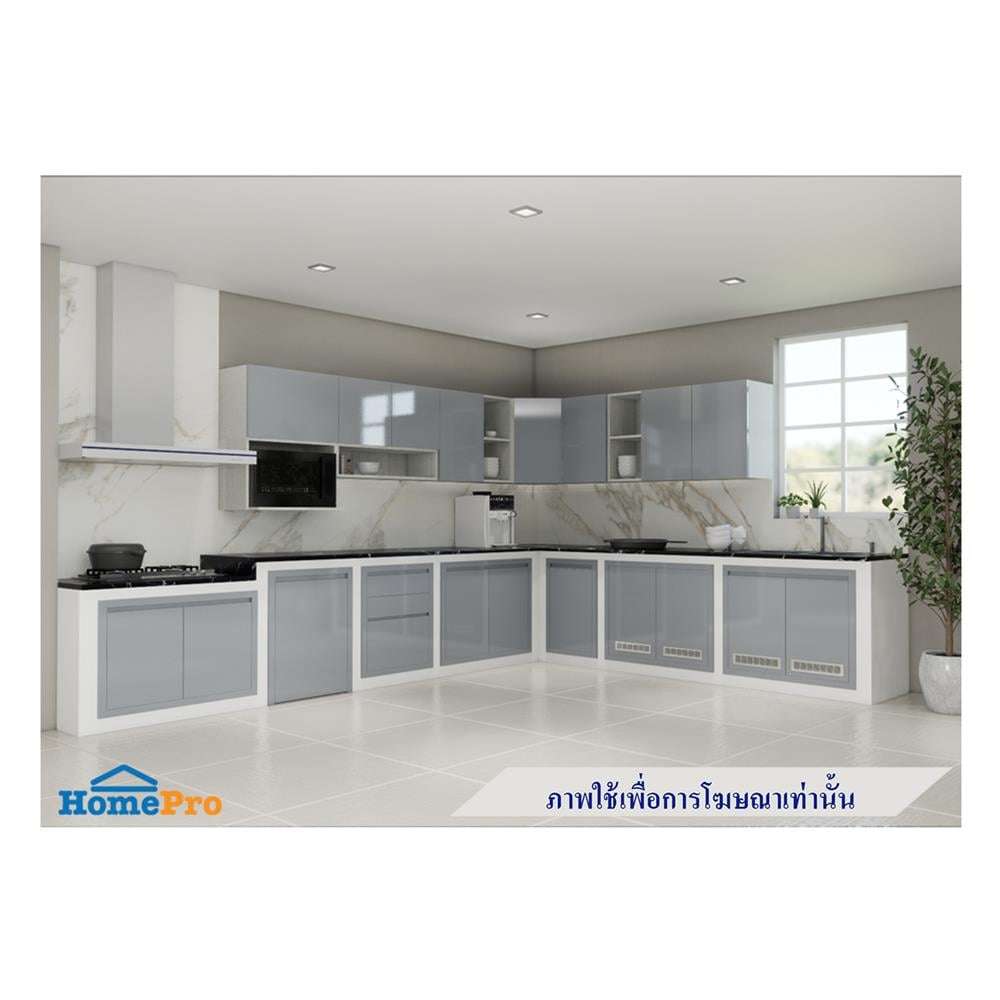 ตู้แขวนคู่ CABIN HI-GLOSS 80x60 ซม. สีเทา