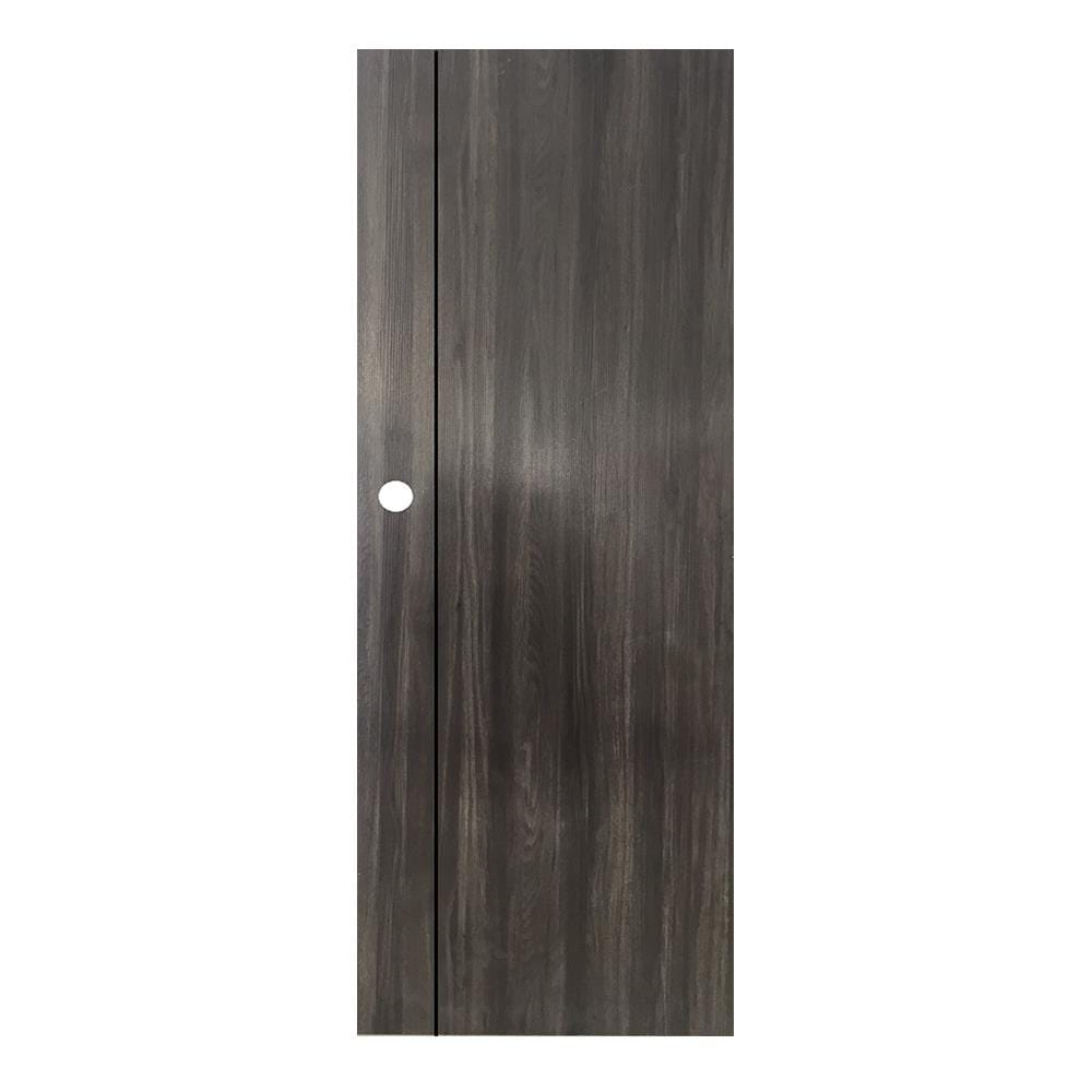 ประตูภายใน UPVC AZLE LT-05 80X200 ซม. สี DARK GREY เจาะลูกบิด