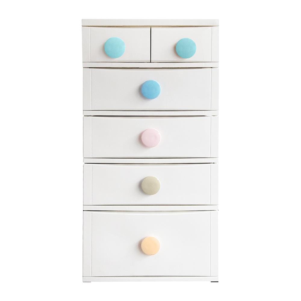 ตู้ลิ้นชัก 5 ชั้น STACKO D10 56x45x112 ซม. สีขาว
