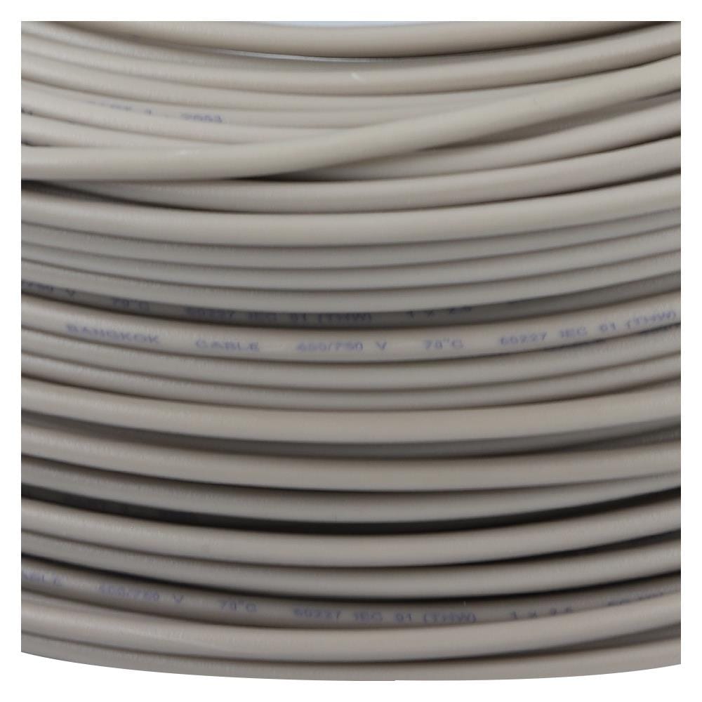 สายไฟ THW IEC01 BCC 1x2.5 ตร.มม. 100 ม. สีเทา